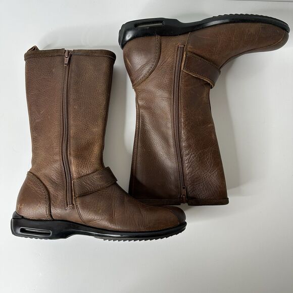 Cole Haan Brown Boots REPAIR OR UPCYCLING Good Leather Dryrot Soles Sz 6.5 Craft - Picture 7 of 13